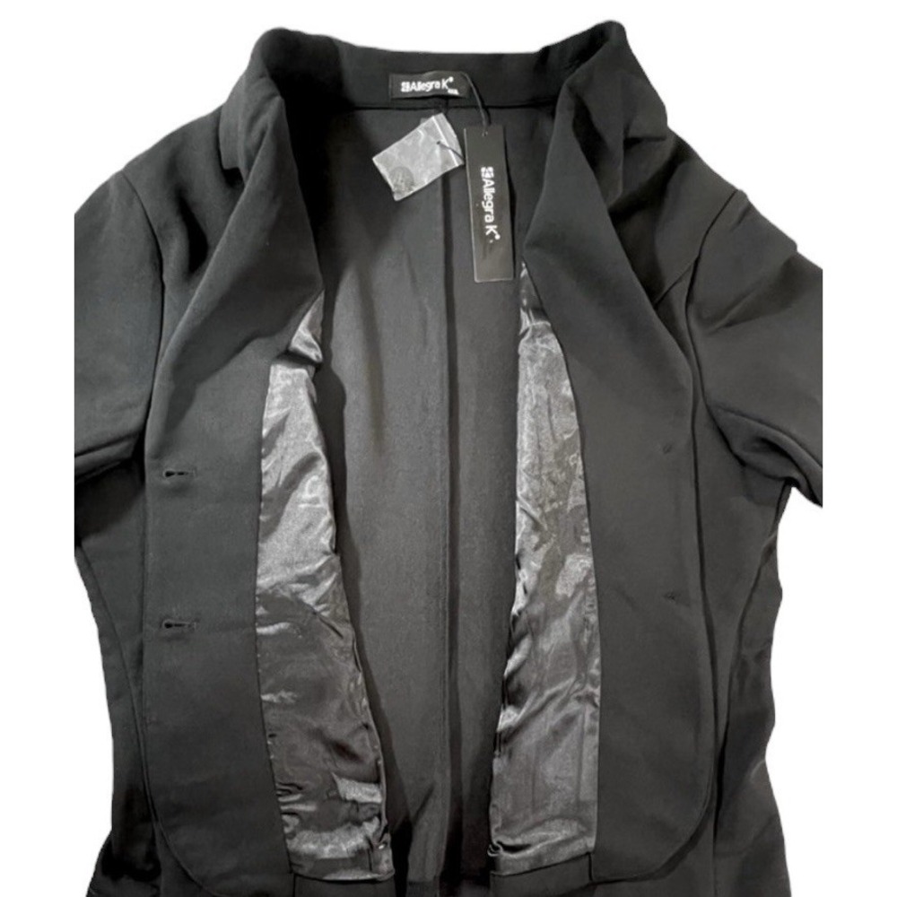 Allegra K Notched Lapel Collar Stretch Jacket/Blazer, Women's, Size XXXL, NWT - Picture 5 of 12